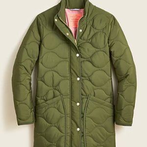 J.CREW Women's Quilted Cocoon Puffer Coat with PrimaLoft® - Size Small